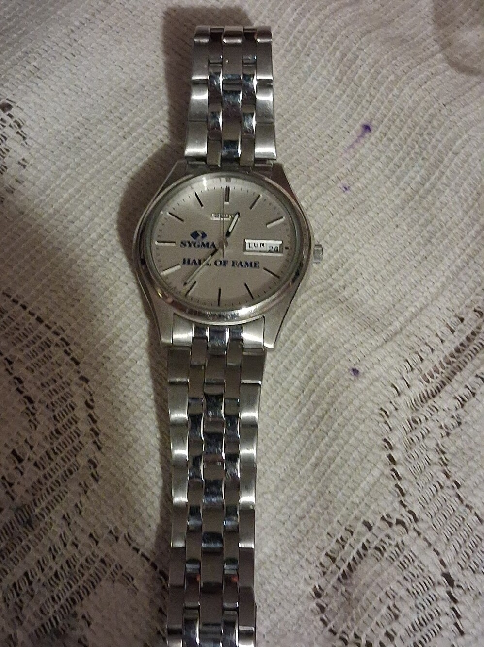 ☆RARE/VINTAGE☆Seiko Serial#:7N43-9048 "SYGMA:HALL OF FAME"Edition*Excellent Cond - Picture 3 of 8